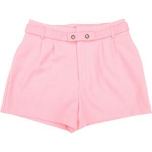 ASOS Bright Pink Belted High Waisted Shorts NWT 8
